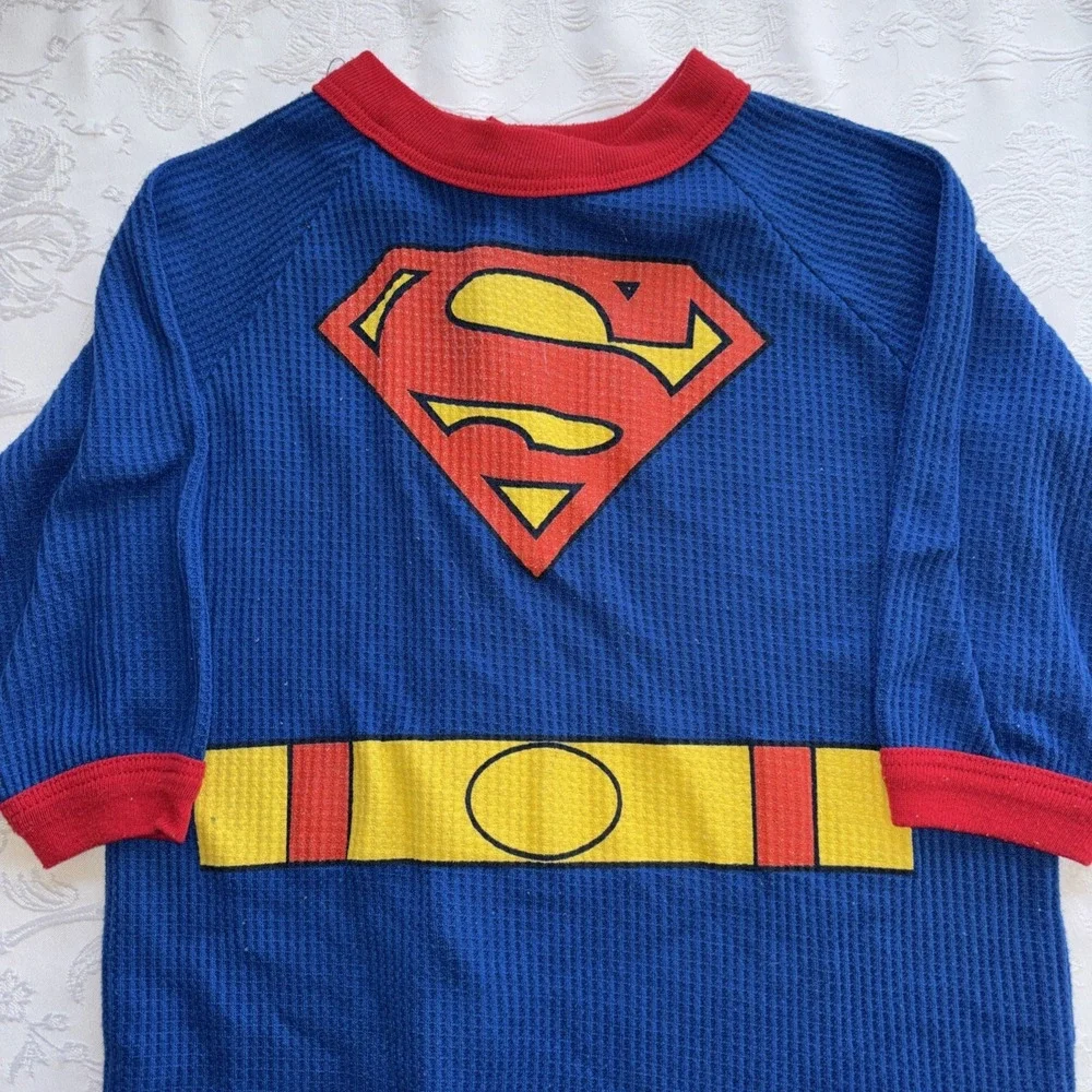 1999 Warner Bros DC‎ comic Superman Waffle one piece Super baby 18-24 Months.